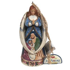 Jim Shore Christmas Ornament Our Savior is Born Angel Around Holy Family 2011